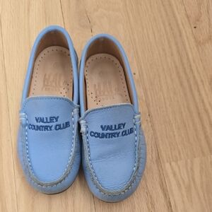 Kids Light Blue Moccasins